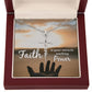 Faith Is Your Miracle Working Power - Faith Cross Necklace - Gift for Him - Gift for Her