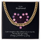 To My Boyfriend, I Can't Imagine A Day Without You In My Life - Cuban Link Chain Necklace - Gift for Boyfriend