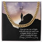 To My Son, You Are My Ray of Light With All Your Joy - Cuban Link Chain Necklace - Gift for Son