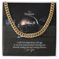 Dear Nephew, I Will Not Experience Old Age In Its True Essence Since Having You Around Makes Me Feel Young Forever - Cuban Link Chain Necklace - Gift for Nephew