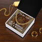 To My Son, Be A Warrior Not A Worrier - Cuban Link Chain - Gift for Son