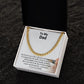 To My Dad, I Love You - Cuban Link Chain Necklace - Gift for Dad