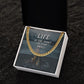 Grandpa, Life Is Too Short To Play Small - Cuban Link Chain Necklace - Gift for Grandpa