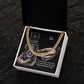 To My Dad, I'm So Lucky To Have You As My Dad - Happy Valentine's Day - Cuban Link Chain Necklace - Gift for Dad