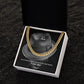 To My Man, I'm So Lucky To Be In Love With My Best Friend - Cuban Link Chain Necklace - Gift for Him