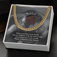 To My Boyfriend, Happy Valentine's Day Honey - Cuban Link Chain Necklace - Gift for Boyfriend