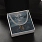 Grandpa, Life Is Too Short To Play Small - Cuban Link Chain Necklace - Gift for Grandpa
