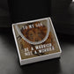 To My Son, Be A Warrior Not A Worrier - Cuban Link Chain - Gift for Son
