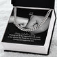 To My Dad, Happy Valentine's Day - Wishing You All The Happiness In The World On This Special Day - Cuban Link Chain Necklace - Gift for Dad