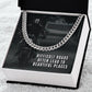 Dad, Difficult Roads Often Lead To Beautiful Places - Cuban Link Chain Necklace - Gift for Dad