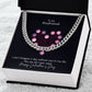 To My Boyfriend, I Can't Imagine A Day Without You In My Life - Cuban Link Chain Necklace - Gift for Boyfriend