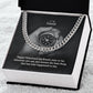 To My Friend, Happy Valentine's My Friend, Near or Far, Wherever You Are - Cuban Link Chain Necklace - Gift for Friend