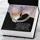 To My Son, You Are My Ray of Light With All Your Joy - Cuban Link Chain Necklace - Gift for Son