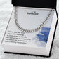To My Husband, Thank You, My Love - Cuban Link Chain Necklace - Gift for Husband