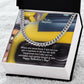 To My Nephew, Happy Valentine's Day - Cuban Link Chain Necklace - Gift for Nephew