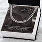 To My Friend, My Greatest Wish For The Greatest Friend In The History of Friendship Is To Enjoy Life & Fall In Love - Cuban Link Chain Necklace - Gift for Friend