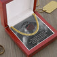 To My Boyfriend, Happy Valentine's Day Honey - Cuban Link Chain Necklace - Gift for Boyfriend