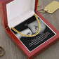 To My Dad, Happy Valentine's Day - Wishing You All The Happiness In The World On This Special Day - Cuban Link Chain Necklace - Gift for Dad