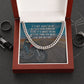 It's About Being Better Than You Were The Day Before - Cuban Link Chain - Gift for Boyfriend