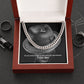 To My Man, I'm So Lucky To Be In Love With My Best Friend - Cuban Link Chain Necklace - Gift for Him