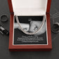 To My Dad, Happy Valentine's Day - Wishing You All The Happiness In The World On This Special Day - Cuban Link Chain Necklace - Gift for Dad