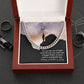 To My Son, You Are My Ray of Light With All Your Joy - Cuban Link Chain Necklace - Gift for Son