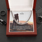 To My Friend, Love and Friendship Go Side By Side But The Friendship Remains Forever - Cuban Link Chain Necklace - Gift for Friend