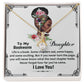 To My Bookworm Daughter, Never Forget How Far You've Come - Alluring Beauty Necklace - Gift for Daughter