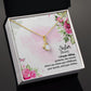 Sister, A Female Sibling - Alluring Beauty Necklace (Yellow & White Gold Variants) - Gift for Sister