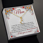 To My Mom, Merry Christmas I Love You So Much - Alluring Beauty Necklace - Gift for Mom