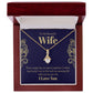 To My Beautiful Wife - Alluring Beauty Necklace - Gift for Wife