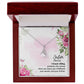Sister, A Female Sibling - Alluring Beauty Necklace (Yellow & White Gold Variants) - Gift for Sister