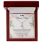 To My Bonus Mom, Thank You for Your Infinite Love & Support - Alluring Beauty Necklace - Gift for Mom