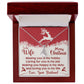 To My Wife, Loving You Is My Life - Merry Christmas - Alluring Beauty Necklace - Gift for Wife