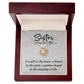 Sister Is A Gift To The Heart - Love Knot Necklace (Yellow & White Gold Variants) - Gift for Sister