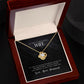 To My Gorgeous Wife, I Love You - Love Knot Necklace - Gift for Wife