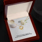 Thank You For All That You Do For Us, We Love You Dearly - Happy Mother's Day! - Love Knot Necklace - Gift for Mom