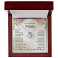 To My Beautiful Mom, You Are The Only One Who Stays With Me During My Ups & Downs - Love Knot Necklace - Gift for Mom