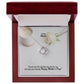 Thank You For All That You Do For Us, We Love You Dearly - Happy Mother's Day! - Love Knot Necklace - Gift for Mom