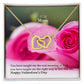 To My Mom, You Have Taught Me The Real Meaning of Love - Interlocking Hearts Necklace - Gift for Mom