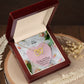 Dear Wife, Happy Valentine's, Together Forever, Sweetheart - Interlocking Hearts Necklace - Gift for Wife