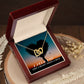 Wife, I Need You Like A Heart Needs A Beat - Interlocking Hearts Necklace - Gift for Wife