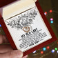 My Old Lady, You're My Queen and I Am Your King - Interlocking Hearts Necklace - Gift for Wife