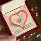 To My Girlfriend, You Are My Love And You Brought Lots of Joy & Happiness - Interlocking Hearts Necklace - Gift for Girlfriend