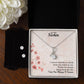 To My Sister, Thanks For Always Being There For Me - Alluring Beauty & Clear CZ Earrings - Gift for Sister