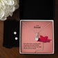 To My Friend, Even The Most Complicated Situations Become Easier When I Have You By My Side - Alluring Beauty Necklace & Clear CZ Earrings - Gift for Friend