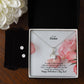 To My Sister, A Sister Is The Best Gift - Alluring Beauty Necklace & Clear CZ Earrings - Gift for Sister