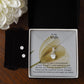 To My Wife, My Love For You is Unconditional - Alluring Beauty & Clear CZ Earrings - Gift for Wife
