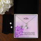 To My Daughter, Have A Wonderful Valentine's Day - Alluring Beauty Necklace & Clear CZ Earrings - Gift for Daughter