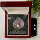 Happy Mother's Day - You Are Double A Mother To Me Because You Are My Grandmother & I Thank You - Alluring Beauty Necklace & Clear CZ Earrings - Gift for Grandma